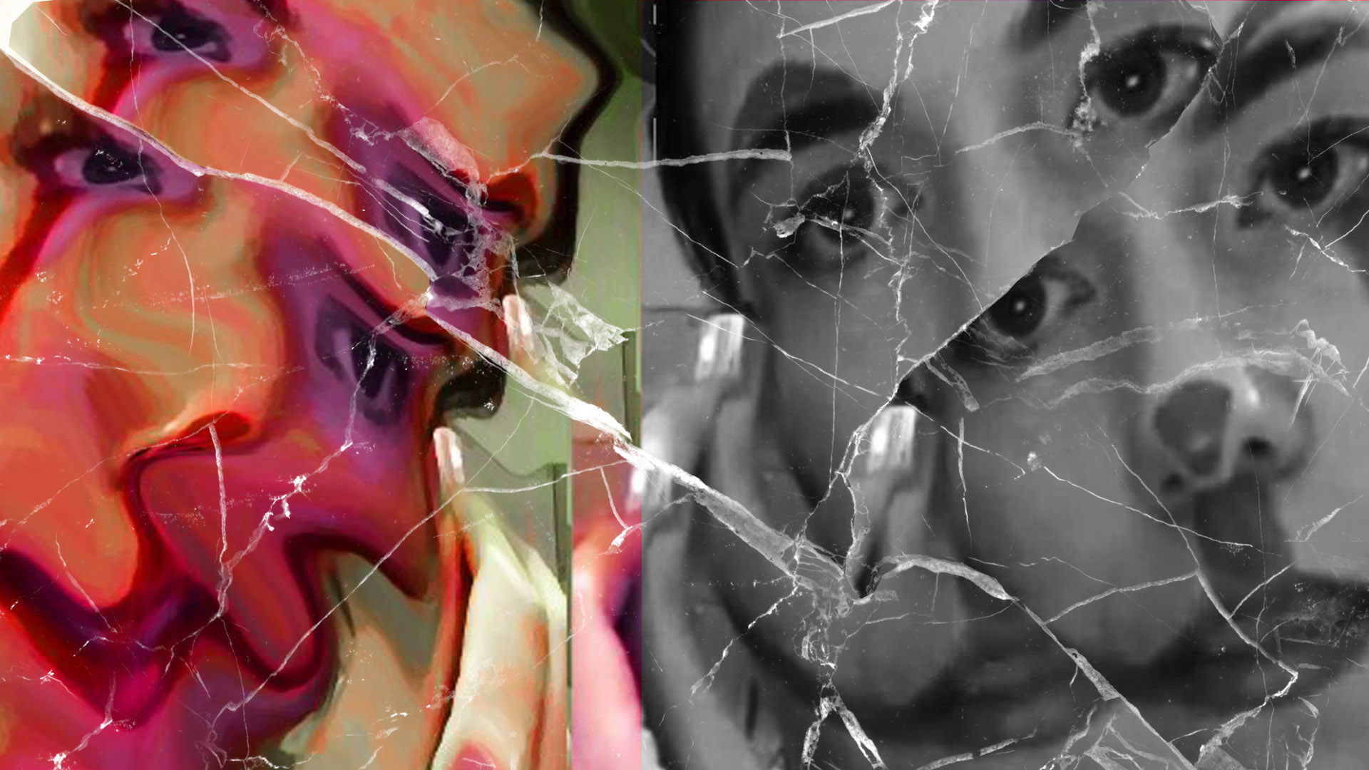 broken mirror image